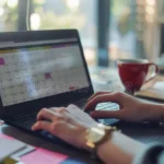 Earn Edge Skills That Boost Your Monthly Income The desired style is slightly blurred photorealistic. Incorporate quirky motifs like hand-drawn doodles on sticky notes saying "hustle harder" and random coin trails.